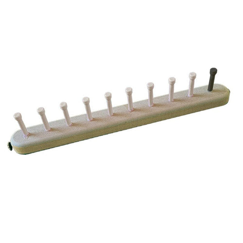 CinDWood Looms 1" 10 peg afghan square/ washcloth square loom Tan