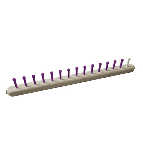 CinDWood Crafts 1" 15 peg Chunky 10 stitch blanket rake loom Purple Looms