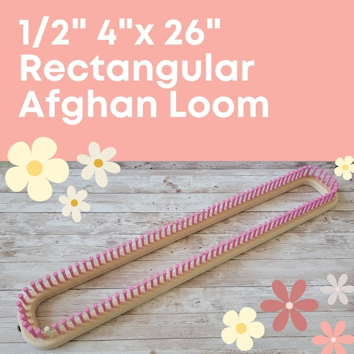 CinDWood Crafts 1/2" 4x26 Rectangular Afghan Loom On Sale