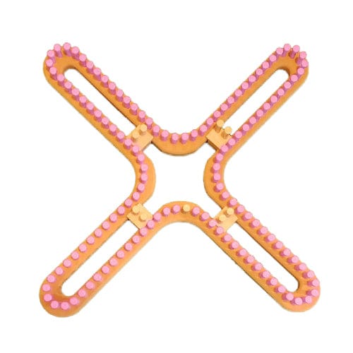 1/2" 128 peg Large Universal Knitting X Loom Pink