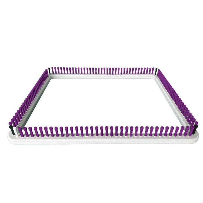 CinDWood Crafts 1/2" 132 peg Placemat Weaving/Afghan Knitting Loom (loom only) Purple Looms