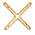 CinDWood X 1/2" 176 peg Extra Large X Knitting Loom Tan Looms