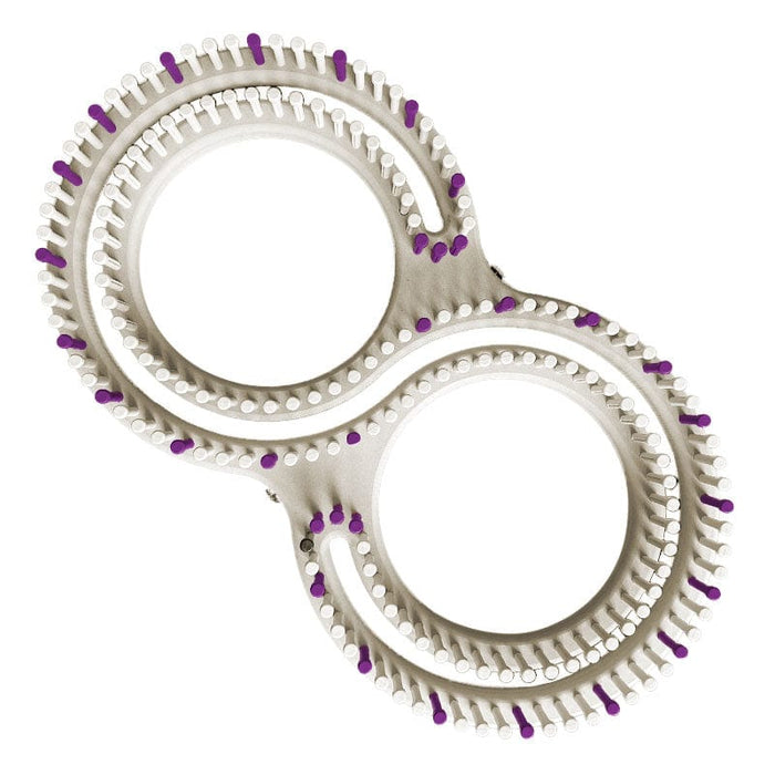 CinDWood Looms 1/2" 184 peg 48" (Full Size) Universal Knitting S-Loom Purple Adjustable Looms