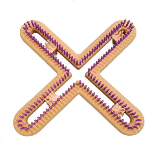 1/4" 160 peg Universal Small X Hat Knitting Loom Purple