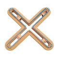 1/4" 160 peg Universal Small X Hat Knitting Loom Blue
