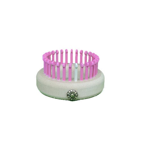 1/4" 30 peg Infant Sock, Fine Gauge Knitting Loom Pink