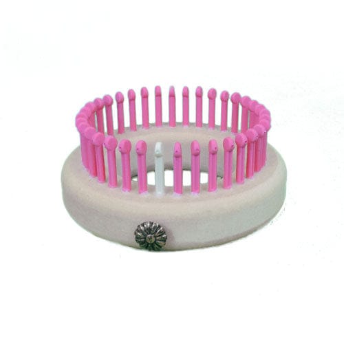 1/4" 40 peg Young Child Sock Knitting Loom Pink