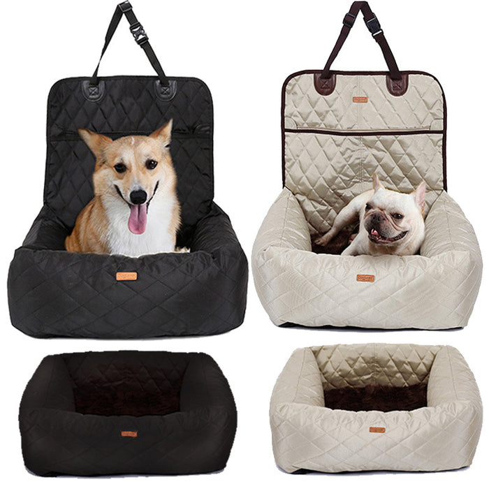 2 In 1 Pet Dog Carrier Folding Car Seat Pad Thickened Multi-purpose Pet Bed Dog Car Mattress Pets Supplies by Ricaloux