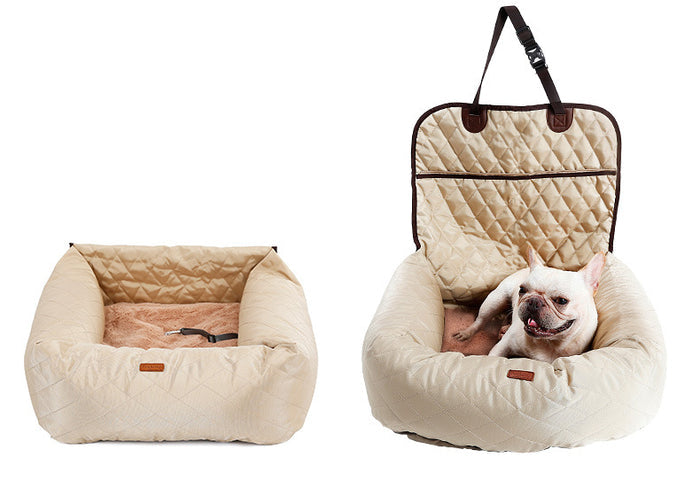 2 In 1 Pet Dog Carrier Folding Car Seat Pad Thickened Multi-purpose Pet Bed Dog Car Mattress Pets Supplies by Ricaloux