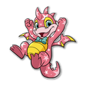 25th Anniversary Scorchio Pin, Neopets