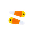 2 Pack Printed Acrylic Clips One Size: candy corn-Baby Bling Bows