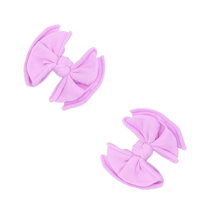 2 Pack Spandex/Nylon Baby Fab Clips One Size: blossom-Baby Bling Bows