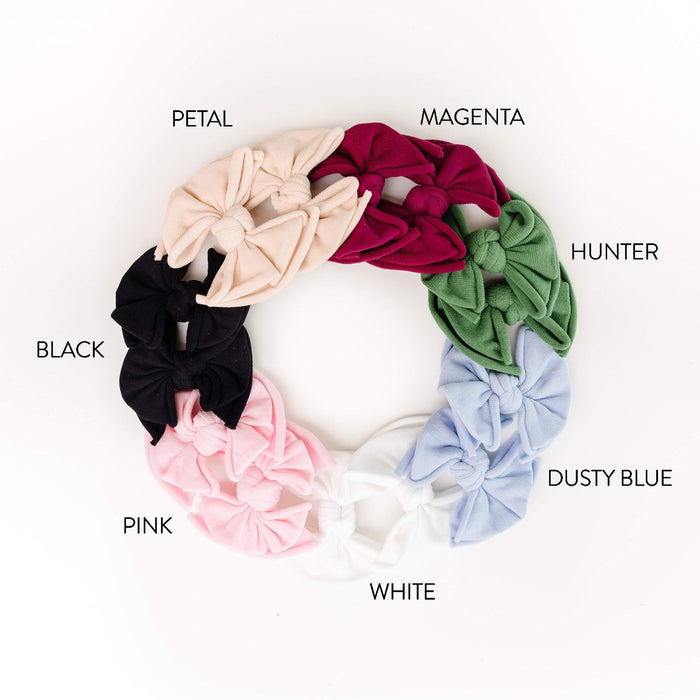 2 Pack Spandex/Nylon Baby Fab Clips One Size: pink-Baby Bling Bows