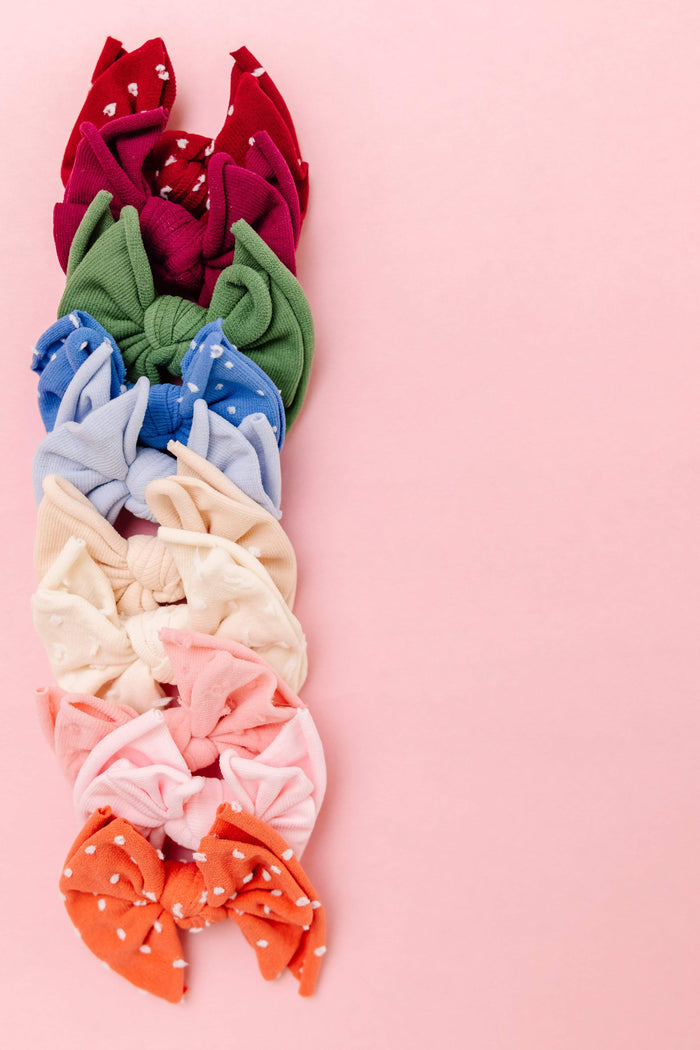 2 Pack Spandex/Nylon Baby Fab Clips One Size: petal-Baby Bling Bows