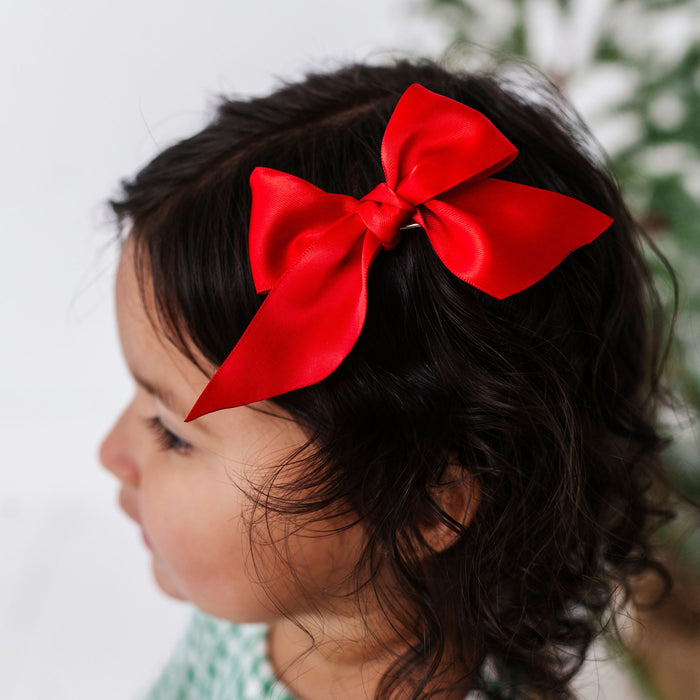 2pk Satin Baby Bloom Clips