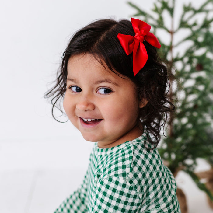 2pk Satin Baby Bloom Clips