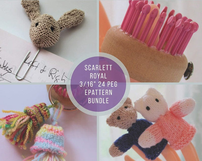 3/16" 24 peg pink Loom + epattern bundle