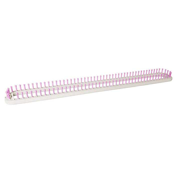 CinDWood Looms 3/4" 100 peg 4"x35" Rectangular Afghan Loom Pink Loom