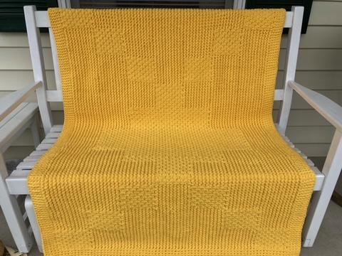 Laurie Schue Bundle 3/4" 80 peg Large Round Afghan Loom (Blue Pegs) + 3 Afghan Pattern Bundle Loom