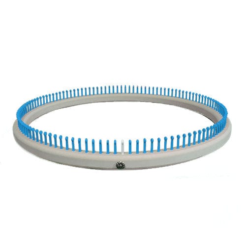 3/8" 120 pegs: Small Round Afghan Knitting Loom Blue