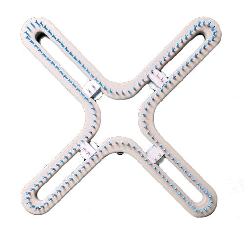 3/8" 160 peg Large Universal X Knitting Loom Blue
