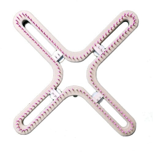 3/8" 160 peg Large Universal X Knitting Loom Pink