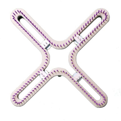 3/8" 160 peg Large Universal X Knitting Loom Purple