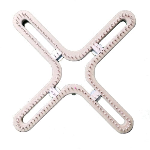 3/8" 160 peg Large Universal X Knitting Loom Tan