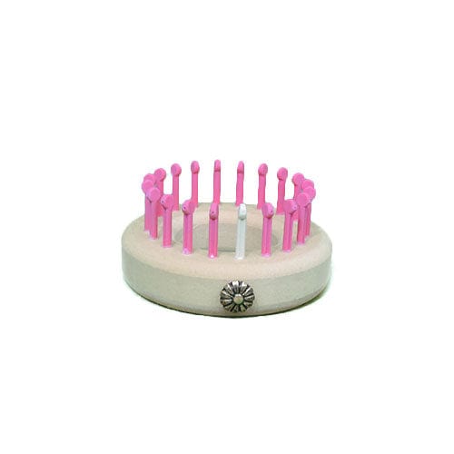 3/8" 20 peg Infant Sock, Small Gauge Knitting Loom Pink