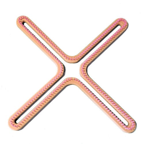 3/8" 240 peg Extra Large X Knitting Loom Pink