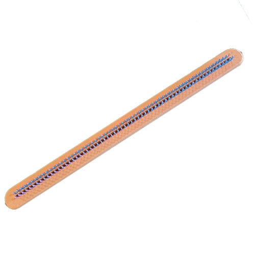 3/8" gauge 128 peg 24" Super Narrow Double Rake Small Afghan Knitting Loom Blue