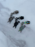 #5- Floral Scissor Zipper Pull - Pack of 5