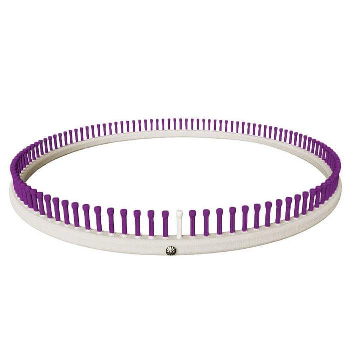 CinDWood Looms 5/8" 100 pegs 20" Large Round Afghan Knitting Loom Purple Looms