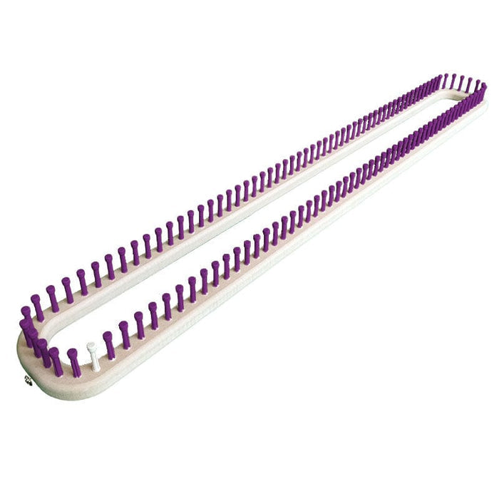 CinDWood Looms 5/8" 120 peg 4'x35" Rectangle Afghan Loom Purple Loom