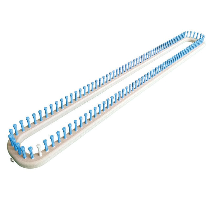 CinDWood Looms 5/8" 120 peg 4'x35" Rectangle Afghan Loom Blue Loom