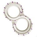 CinDWood Looms 5/8" 144 pegs 48" (Full Size) Universal S Knitting Loom Purple Adjustable Looms