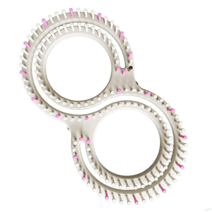 CinDWood Looms 5/8" 144 pegs 48" (Full Size) Universal S Knitting Loom Pink Adjustable Looms