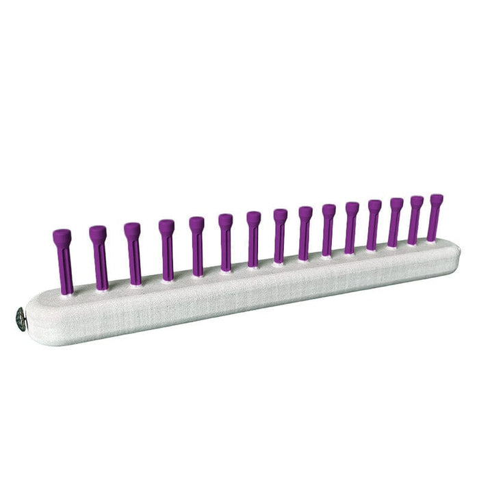 CinDWood Looms 5/8" 15 pegs Afghan Square Knitting Loom Purple Looms