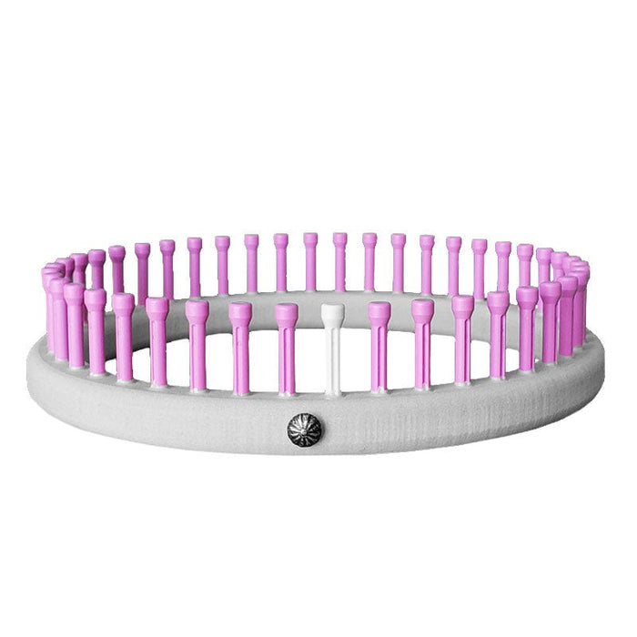 CinDWood Looms 5/8" 42 peg Youth Hat Knitting Loom 7-12 yrs Pink Loom