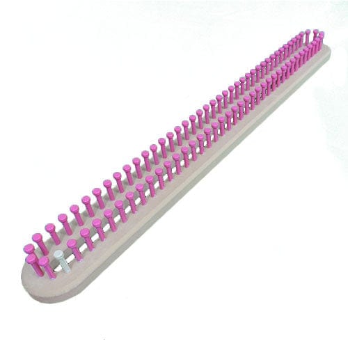 5/8" 82 pegs 24" Oval/Panel Afghan Knitting Loom Pink
