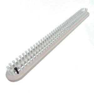 CinDWood Looms 5/8" 82 pegs 24" Oval/Panel Afghan Knitting Loom Tan Adjustable Looms