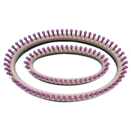 5/8" Oval Cowl 2 pc Knitting Loom Set Purple