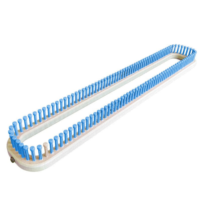 CinDWood Looms 7/16" 128 peg  26" Rectangular Afghan Loom Blue Looms