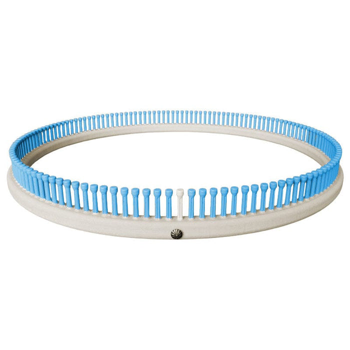CinDWood Looms 7/16" 140 peg Large 20" Round Afghan Loom Blue Loom