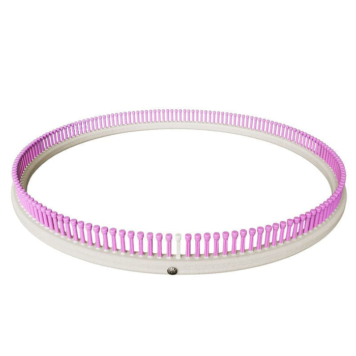CinDWood Looms 7/16" 160 peg XL 22" Round Afghan Loom Pink Loom