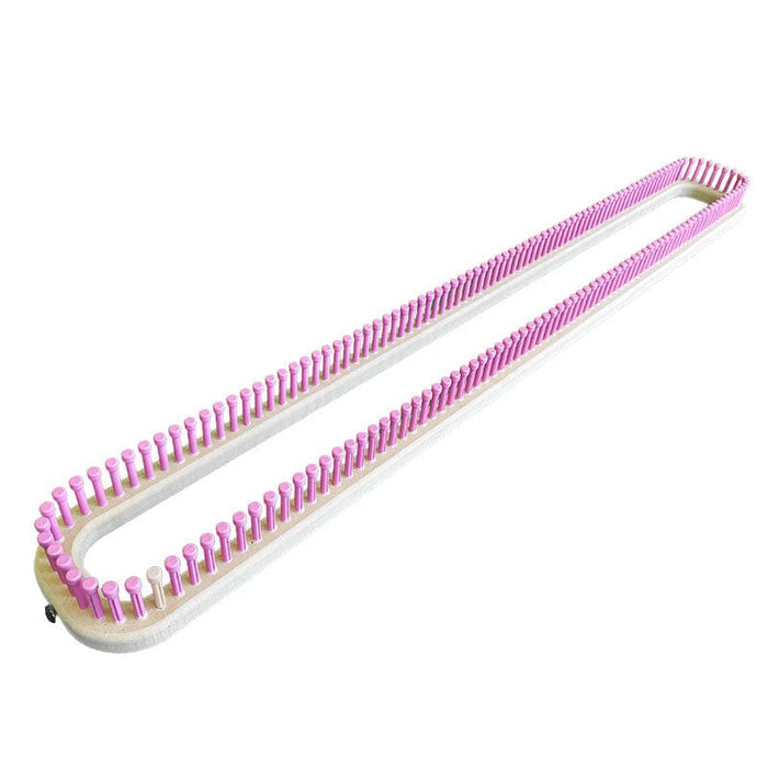 CinDWood Looms 7/16" 168 peg 4 x 35"  Rectangular Afghan Loom Pink Looms
