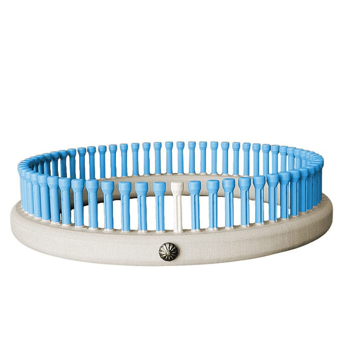 CinDWood Looms 7/16" 52 Peg Child Hat Loom Blue Looms