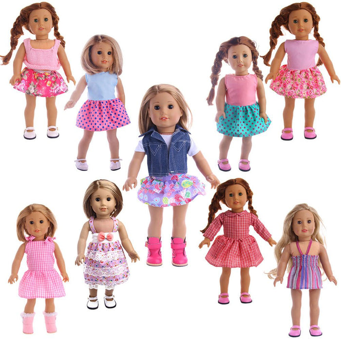 American Girl Doll Accessories Clothes Americangirl Skirt Suit - RICALOUX