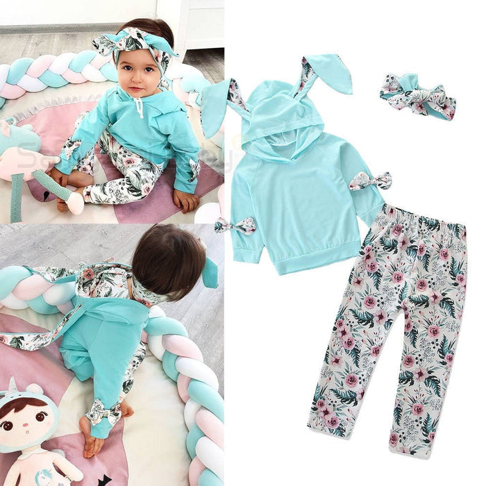 Autumn Clothes Trendy Boy Girl Bunny Ear Hoodie - RICALOUX
