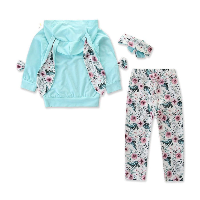 Autumn Clothes Trendy Boy Girl Bunny Ear Hoodie - RICALOUX